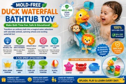 Mold-Free Duck Waterfall Bathtub Toy