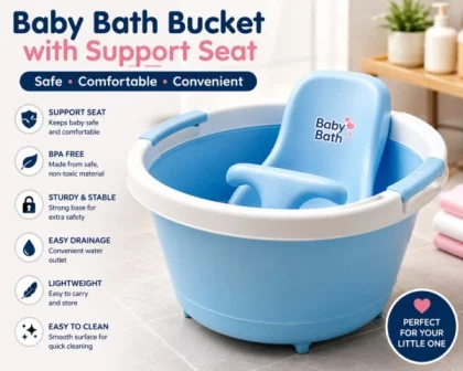 The Complete Parent’s Handbook to Baby Bath Buckets and Support Seats: Safe, Cozy, and Effortless Bathing