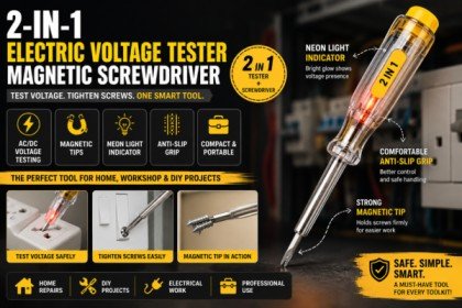 2-in-1 Electric Voltage Tester Magnetic Screwdriver – Features & Uses