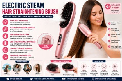 Electric Steam Hair Straightening Brush: A Smart Way to Smooth, Detangle and Refresh Hair