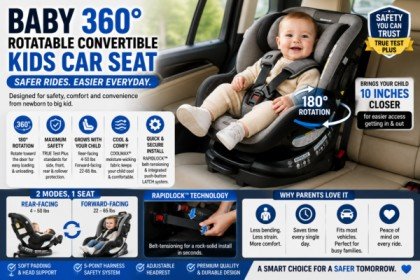 Baby 360° Rotatable Convertible Kids Car Seat: Features, Benefits, Comfort & Buying Guide